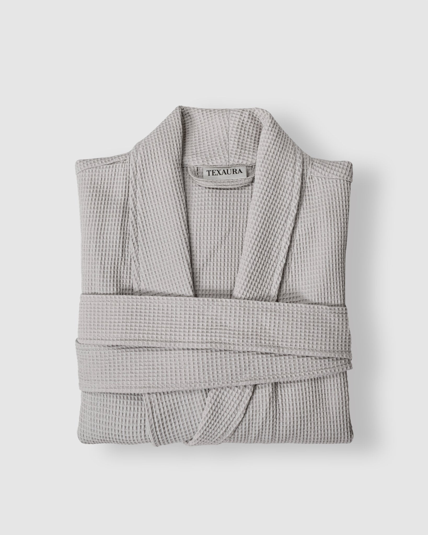 Mini Waffle Bathrobes Silver Mist - Texaura