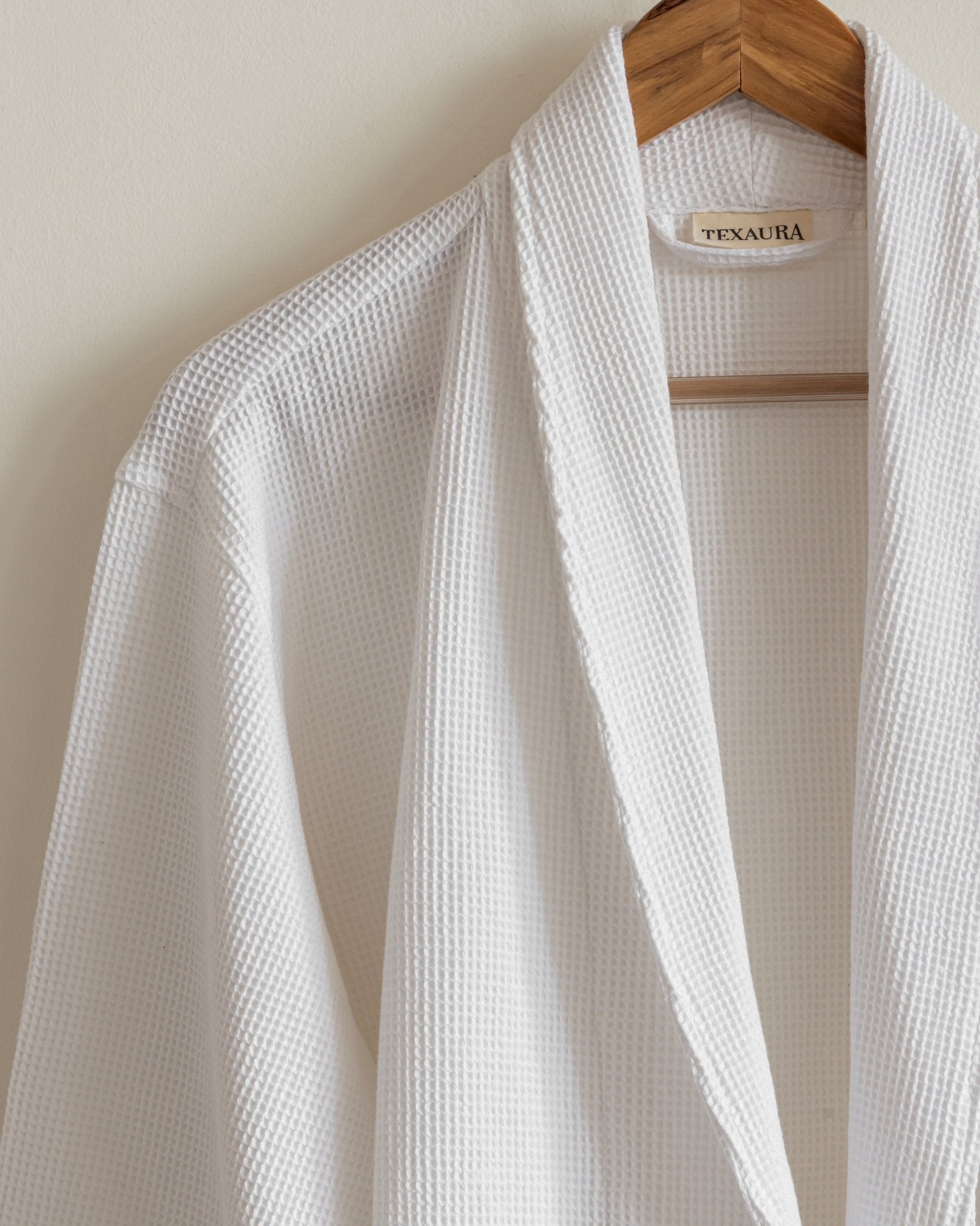 Mini Waffle Bathrobes White - Texaura